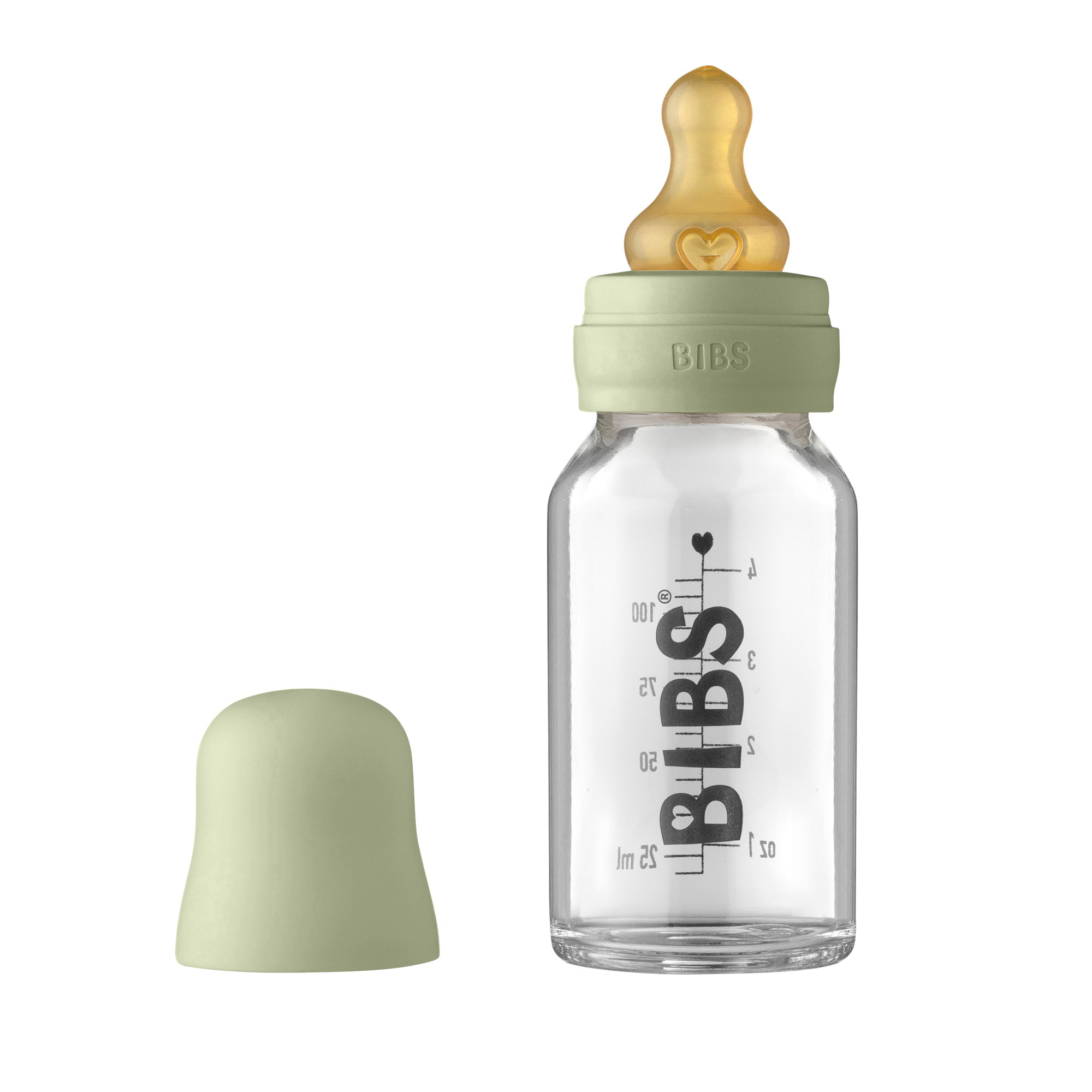 Bibs staklena flašica 110ml Sage slika